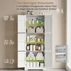 Armoire haute COSTWAY avec 6 portes, dimensions 60 x 30 x Voir les images du produit 4