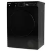 A black Telefunken tumble dryer shown from a three-quarter front angle against a white background. Produktbild-Vorschau