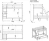 Familienbett Martin 90 x 200 und 140 x 200 cm, mit Leiter Produktbild-Vorschau 9