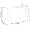 Hochbeet 101x50x57 cm Massivholz Douglasie Produktbild-Vorschau 9