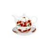 DUO FLORAL Tasse mit Teekanne CLASSIC POPPIES New Bone Produktbild-Vorschau 2