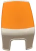Silla de plástico, color naranja, dimensiones 30x20x21 cm, Vista previa de la imagen del producto 2