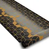 Läufer Antirutsch 110 cm HEKSAGON Hexagon schwarz / gold Produktbild-Vorschau 2