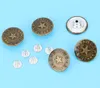 10 boutons jeans vintage, 20mm, avec bordure de fil, type Voir les images du produit 7
