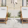 vidaXL Supporto per ombrellone bianco 9 kg 40 cm in ghisa Anteprima dell’immagine prodotto 2
