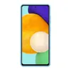 A light blue phone case is shown with a colorful abstract background on the phone screen. Podgląd zdjęcia produktu
