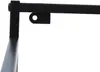 A close-up view of a black metal bracket with a circular hole, attached to a horizontal bar. This appears to be a component of a larger item, possibly a shelf or rack. Náhled obrázku produktu