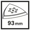 Plateau de ponçage Bosch Delta - Starlock AVZ 93 G (93 mm) Voir les images du produit 5