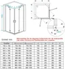 MIQU Duschkabine90 x 90 cm Eckeinstieg Duschwand Produktbild-Vorschau 5