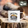 Emaille-Tasse Camping Home is where the Stellplatz is Produktbild-Vorschau 5