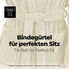 etérea Kuschelfleece Bademantel mit Kapuze – Morgenmantel Produktbild-Vorschau 4