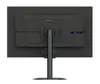 The back of a black computer monitor on a white background. Produktbild-Vorschau