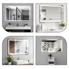 ZMH Badspiegel mit Beleuchtung 100x60cm Wandspiegel  IP44 Produktbild-Vorschau 8