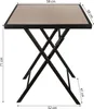 BRUBAKER Gartentisch Bergamo - 58 x 58 cm Balkontisch Produktbild-Vorschau 7