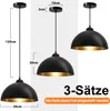 Pendelleuchte,3x Retro Hängelleuchte Hängelampe aus Metall, Produktbild-Vorschau 3