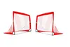 Fußballtor POP UP - 2er Set - 120 x 90cm - ROT/WEIß - Produktbild-Vorschau 1