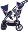 Zwillingspuppenwagen Milo - "Navy pink bear" Produktbild-Vorschau 6