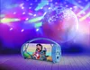 A Disney Stitch Bluetooth speaker is shown in a disco-like setting with a disco ball and colorful lights. Voir les images du produit