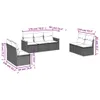 The Living Store 7-tlg. Garten-Sofagarnitur mit Kissen Produktbild-Vorschau 4