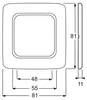 Busch-Jaeger inbouwframe, 1-voudig, Reflex SI, alpinweiß, 1 Productafbeelding-voorbeeld 5