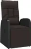 vidaXL Fauteuil de jardin avec coussin 2 pcs. Réglable Noir Voir les images du produit 14