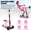 Yoleo 3-in-1 Kinder Roller Scooter mit Abnehmbarem Sitz, Produktbild-Vorschau 5