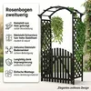 Mucola Rosenbogen mit Tor Pergola Rankhilfe Torbogen Produktbild-Vorschau 2