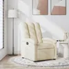 vidaXL Poltrona relax in tessuto crema Anteprima dell’immagine prodotto 2
