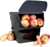 A storage container filled with apples, with potatoes, onions, and carrots around it. Anteprima dell’immagine prodotto