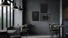 Lavagna nera da gesso 70x50 cm con cornice nero in legno Anteprima dell’immagine prodotto 4