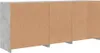 The Living Store Sideboard mit LED-Leuchten Betongrau Produktbild-Vorschau 9