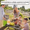 IvoQ Skládací stůl – 180 cm – ratanový vzhled – černý – Náhled obrázku produktu 6