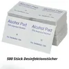500 Stück Desinfektionstücher – 70% Alkohol Einweg Produktbild-Vorschau 1