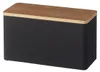 Yamazaki 4807, Boîte de rangement, Noir, Bois, Voir les images du produit 1