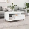 vidaXL Stolik kawowy biały 90x49x45 cm materiał Podgląd zdjęcia produktu 2
