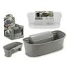 Poubelle Gondol_G-550 Transparent Blanc Plastique Voir les images du produit 2