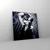 Bilder auf glas - Frau Karneval Maske Mode - 70x70cm - Produktbild-Vorschau 4
