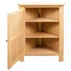 vidaXL Eckschrank 59x45x80 cm Massivholz Eiche Produktbild-Vorschau 3