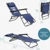 JEMIDI Sonnenliege Liegestuhl klappbar - Gartenliege mit Produktbild-Vorschau 3