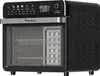 A black TurboTronic multi-smart oven and air fryer is shown from the front, with its door open to reveal the interior. Náhľad obrázku produktu