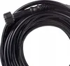 A coiled black hose with a connector on one end, against a white background. Produktbild-Vorschau