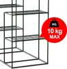 Gewächshaus zwei Regale 140 x 71 x 195 cm Plonos 4922 Produktbild-Vorschau 5