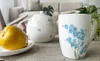 Porcelánový hrnek Luna Pomněnka 350 ml, bílý/modrý Náhled obrázku produktu 9