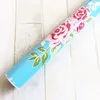 Klebefolie - Möbelfolie - Rosy blau - Rosen - 45 x 200 cm Produktbild-Vorschau 3