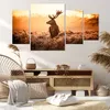 Bild auf Leinwand - Leinwandbild - Hirsch Natur Feld - Produktbild-Vorschau 7