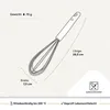 Hoffmann Schneebesen robuster Edelstahlkern Silikon 29 cm Produktbild-Vorschau 3