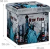 Skládací stolička s víkem, rd9050, New York Náhled obrázku produktu 4
