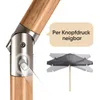Sekey Balkonschirm 200 cm Ø Holzoptik, Knickbar, Stabiler Produktbild-Vorschau 3
