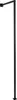 A black coat rack pole with an extended arm, mounted on a white background. Produktbild-Vorschau