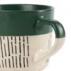 6x GrÃ1/4n 475ml Getaucht Bindestrich Steingut Kaffeebecher Produktbild-Vorschau 4